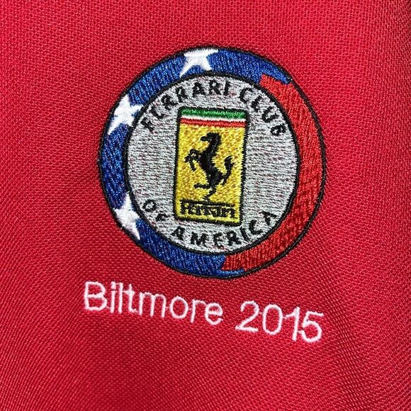 OGIO Ferrari Club Of America Red/Black Road Racer polo Golf Shirt Biltmore 2015 - Picture 3 of 3